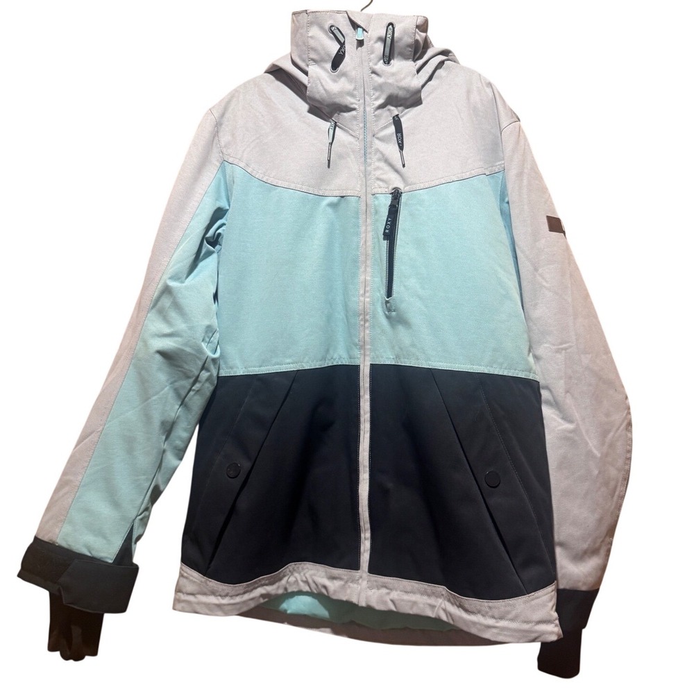 Roxy Women's Ski Snowboard Jacket Light Blue Size S Vented Dryflight pretty